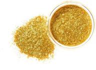 🌟 slice of the moon sparkle gold: versatile synthetic mica powder for cosmetics, resin art, nail polish, soap making, bath bombs, and more! logo