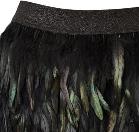 img 2 attached to 👗 Miuco Faux Feather A-Line Mini Skirt for Women