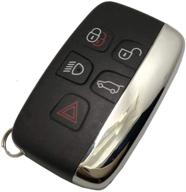 чехол для ключа range rover keyless remote entry key fob - совместимый заменяемый корпус для смарт-ключа автомобиля. логотип