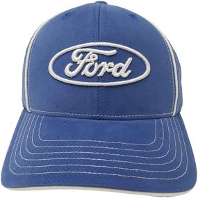 img 1 attached to Stylish Checkered Flag Sports Ford Baseball Cap: Logo Car Racing Hat for Men
