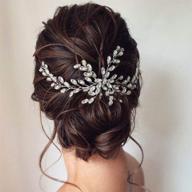 💍 silver rhinestone wedding hair comb - unicra brides bridal headpiece accessories for women, bridesmaids, and girls logo