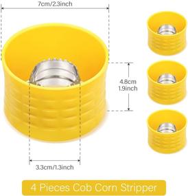 img 3 attached to 🌽 Cob Corn Stripper: Manual Tool for Quick and Easy Corn Threshing, Perfect for Removing Kernels from Fresh Corn