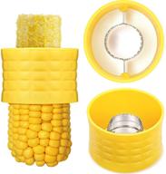 🌽 cob corn stripper: manual tool for quick and easy corn threshing, perfect for removing kernels from fresh corn logo