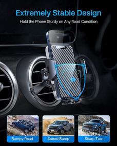 img 3 attached to Andobil Car Vent Phone Holder with 2 Ultra Stable Clips | Hands-Free Universal Air Vent Phone Mount for Car | Anti-Slip Vent Clip Car Phone Holder | Compatible with iPhone 13, 12 Pro Max, Samsung S21, and All Phones