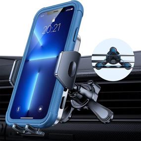 img 4 attached to Andobil Car Vent Phone Holder with 2 Ultra Stable Clips | Hands-Free Universal Air Vent Phone Mount for Car | Anti-Slip Vent Clip Car Phone Holder | Compatible with iPhone 13, 12 Pro Max, Samsung S21, and All Phones