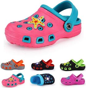 img 4 attached to 👣 Quirky KaKaKiKi Sandal: Comfy Cartoon Slipper for Toddlers, Boys, and Girls - Lightweight Garden Shoes with Backstrap, Perfect for Summer Water, Beach, and Pool Activities