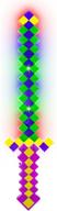 light pixel 8 bit sword kids logo