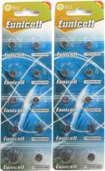 🔋 pack of 20 eunicell ag4/lr66/177/377/lr626 button cell batteries: extended shelf life, 0% mercury, expiration date noted logo