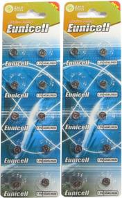 img 1 attached to 🔋 Pack of 20 Eunicell AG4/LR66/177/377/LR626 Button Cell Batteries: Extended Shelf Life, 0% Mercury, Expiration Date Noted