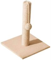 🐱 mxiixm natural sisal cat scratching post, 100% sisal cat climbing tower furniture tree for kittens - interactive cat play tower activity centre, kitty climber house (12.0 x 12.0 x 16 inch, scratching post) logo