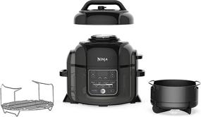 img 4 attached to NINJA OP301 Foodi 9-in-1 Pressure, Slow Cooker, Air Fryer - 6.5 Quart Capacity, High Gloss Finish (Renewed)