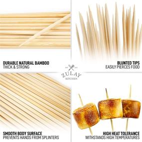 img 1 attached to 🔥 Premium Bamboo Marshmallow Roasting Sticks for Smores, Pack of 40 - 30" Extra Long Bamboo Skewers, 5mm Thickness for Grilling Hot Dogs, Kebabs & More - by Zulay