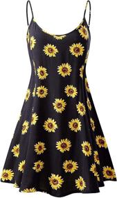 img 3 attached to MSBASIC Sundress Adjustable Strappy Yellow Women's Clothing and Dresses