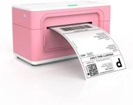 🖨️ pink label printer by munbyn: 4x6 thermal printer for shipping packages & small business, compatible with usps, ups, fedex, shopify, amazon, ebay, and more! logo