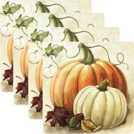 benson mills pumpkin placemat square логотип