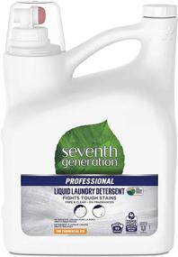 img 4 attached to Seventh Generation Professional Liquid Laundry Detergent - Free & Clear, Hypoallergenic, Unscented - 150 fl oz (Pack of 4)