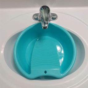 img 1 attached to 👕 Ohisu Blue Washboard Basin: The Ultimate Solution for Hand Washing Clothes & Delicate Items!