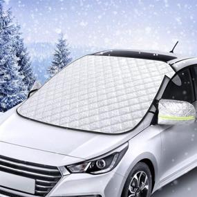 img 1 attached to ❄️ Kederwa Extra Large Size Car Windshield Snow Cover: Waterproof, Frost, and UV Protection