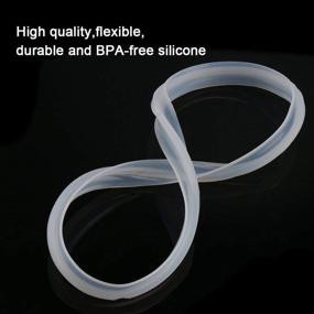 img 1 attached to 🍲 Power Pressure Cooker Sealing Ring Clear Color - 2 Sets, Compatible with Many 5-6 Quart Models
