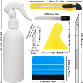 img 3 attached to Professional 25-Pack Window Tint Kit with Vinyl Wrap Application Tool Set - Vinyl Film Wallpaper Wrap Kit for Car Window Tinting - Easy Window Tint Film Installation Tools