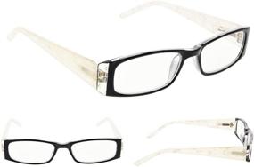 img 3 attached to 4 Pack Marble Pattern Reading Glasses