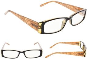 img 1 attached to 4 Pack Marble Pattern Reading Glasses