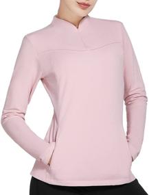 img 4 attached to 🔥 Warmth and Style Combined: BALEAF Women's Pullover Fleece Mock Neck Tops for Running and Hiking in Cold Winters