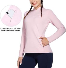 img 1 attached to 🔥 Warmth and Style Combined: BALEAF Women's Pullover Fleece Mock Neck Tops for Running and Hiking in Cold Winters