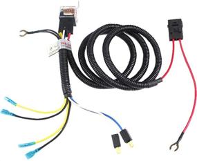 img 1 attached to FARBIN Loud Truck Horn 12V Air Horn Loud Car Horn Kit With Relay Harness And Switch Button For Truck Car Train Motorcycle (Black Horn With Harness And Button)