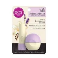 discover the perfect blend: eos flavor lab lip balm stick/sphere lavender vanilla latte (0.39oz) logo