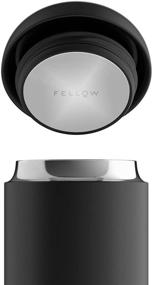 img 3 attached to 🥤 Fellow Carter Everywhere Travel Mug: Wide Mouth Stainless Steel Tumbler with Ceramic Interior - Matte Black, 16 oz Cup