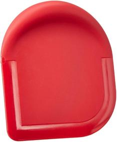 img 3 attached to 🔴 Red Kitchen Accessory Tool - Mr Scraper: 3 Pcs Cast Iron Skillet and Pot Scraper Set, Made in USA Cookware Scrubbers