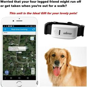 img 2 attached to Hangang Питомец GPS Трекер: 2-го поколения Антипотерянный ошейник для собак с глобальным GPS/GSM, водонепроницаемым и долгим режимом ожидания - Отследить с помощью приложения
