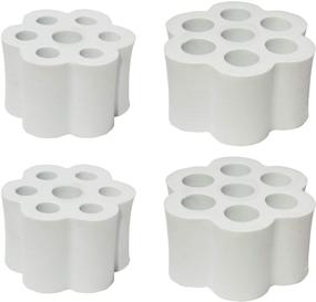 img 2 attached to 🔸 Premium Cup Turner Foam - 4 PCS Cup Turner Accessories for 10 20 30 oz Tumblers | High Density Foam Compatible with 1/2 inch PVC Pipe | Perfect Partner for Cup Spinner Machine | 0.84" Wand Included