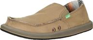 👞 sanuk men's vagabond loafer khaki: stylish comfort for modern men logo