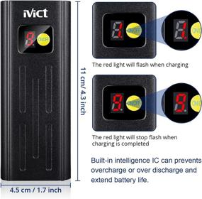 img 1 attached to 🚲 iVict Bike Light Set: USB Rechargeable with Power Display, IPX6 Waterproof, Super Bright LED Headlight – 1600 Lumens, 5 Lighting Modes – Perfect for Road and Mountain Bicycles