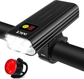 img 4 attached to 🚲 iVict Bike Light Set: USB Rechargeable with Power Display, IPX6 Waterproof, Super Bright LED Headlight – 1600 Lumens, 5 Lighting Modes – Perfect for Road and Mountain Bicycles