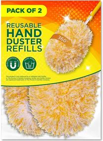 img 4 attached to Millifiber Reusable Refills for Swiffer Hand Duster, 360 Degree Dry Duster Heavy Duty Refills, 2-Pack - Ultimate Cleaning Efficiency (Handle NOT Included)