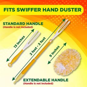 img 3 attached to Millifiber Reusable Refills for Swiffer Hand Duster, 360 Degree Dry Duster Heavy Duty Refills, 2-Pack - Ultimate Cleaning Efficiency (Handle NOT Included)