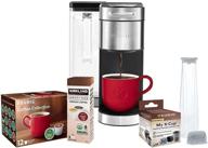 ☕ keurig k-supreme plus c coffee maker with 15 k-cup pods and my k-cup: perfect single serve brewing logo