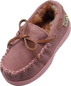 img 4 attached to 👞 NORTY Chestnut Toddler Moccasin 40103 9MUS Boys' Shoe Slippers