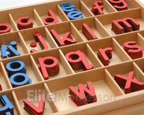 img 2 attached to 🔡 Enhance Learning with the Montessori Small Wooden Movable Alphabet