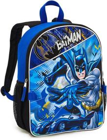 img 2 attached to 🦇 Insulated Batman Backpack with Lunch Compartment and Sticker Set