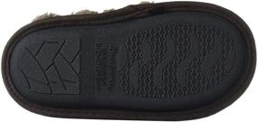 img 1 attached to 👟 Quilted Leather Slipper Boys' Shoes: Dearfoams Toddlers' Clogs & Mules