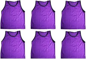 img 1 attached to Premium Purple Sports Pinnies: Top-Quality Scrimmage Boys' Clothing for Active Athletes
