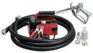 🔋 fuelworks diesel fuel transfer pump kit - 10gpm/40lpm portable heavy duty electric dc 12v with alligator clamps - includes aluminum manual nozzle, delivery suction hose, and filter (not for gasoline) logo