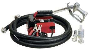 img 4 attached to 🔋 Fuelworks Diesel Fuel Transfer Pump Kit - 10GPM/40LPM Portable Heavy Duty Electric DC 12V with Alligator Clamps - Includes Aluminum Manual Nozzle, Delivery Suction Hose, and Filter (Not For Gasoline)