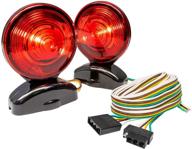 💡 highly durable 20-foot magnetic led trailer tail towing light kit - dot fmvss-108 & sae stip compliant - ip67 submersible waterproof - 55lb magnet - ideal for turn, brake, parking lights on truck, rv, boat, car, bike trailer logo