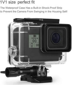 img 2 attached to F1TP Waterproof Case Accessories for GoPro Hero 8 Black: 60M/196ft Underwater Diving Housing Shell with Quick Release Mount and Thumbscrew - Enhanced SEO