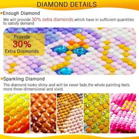 img 1 attached to TONZOM 5D Diamond Painting Kits Full Drill David's Deer Animal Embroidery Cross Stitch Rhinestone Pictures Diamond Arts Craft, DIY Diamond Painting by Numbers Kit for Adults